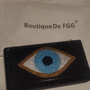 Black and Blue Eye Clutch